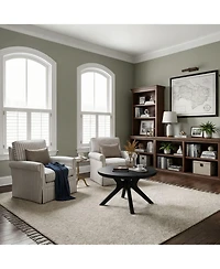 Sunset Living Furniture 30" Round Coffee Table with Cross Legs