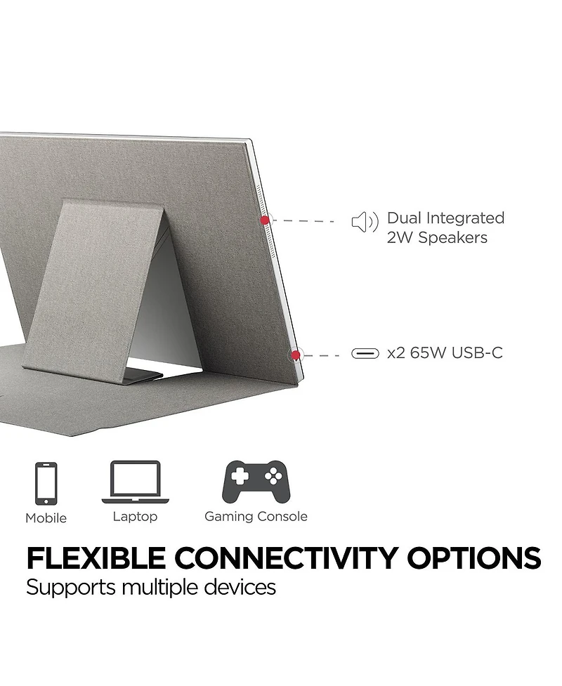 ViewSonic VG1656-2K 16" 16:10 Wqxga Portable Usb-c Ips Led Monitor