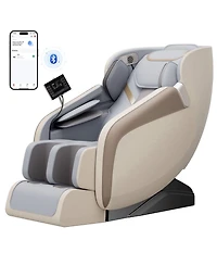 Fed Fitness 4D Massage Chair with Zero Gravity, Heat Therapy, Foot Massage, Airbags, Kneading, Bluetooth & Lcd Touch Control