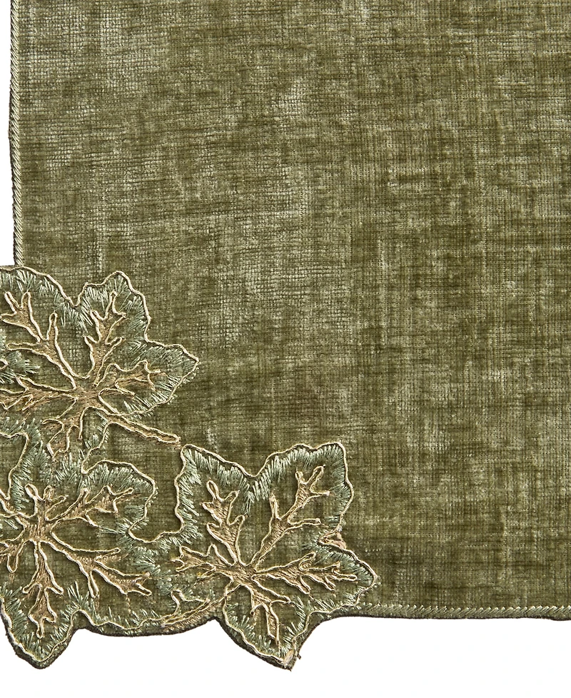 Lenox Lurex Leaves Velvet Rectangular Placemat, 13" x 19"