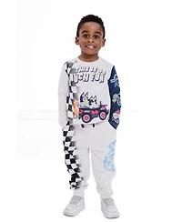 Bluey Toddler Boys' (6-12 to 2T-5T) 2-Piece Tee and Pants Set
