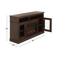 Augusta Home Andy 2 Door Wood Fireplace