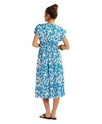 Brakeburn Women's Ranieli Floral Print Midi Dress