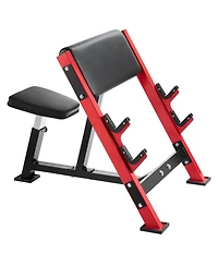 Vevor Preacher Curl Bench Adjustable Home Gym Biceps Machine Barbell Equipment