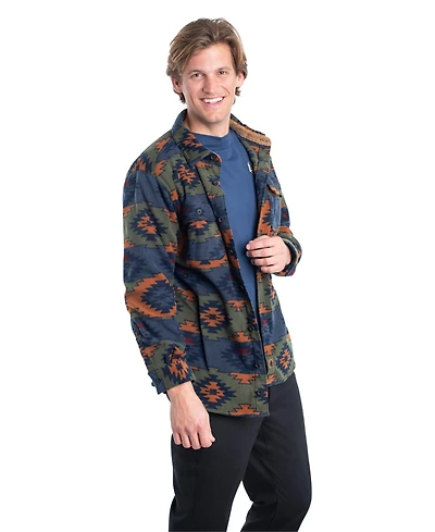 Legendary Whitetails Men's Heavyweight Navigator Fleece Long Sleeve Button Up Shirt