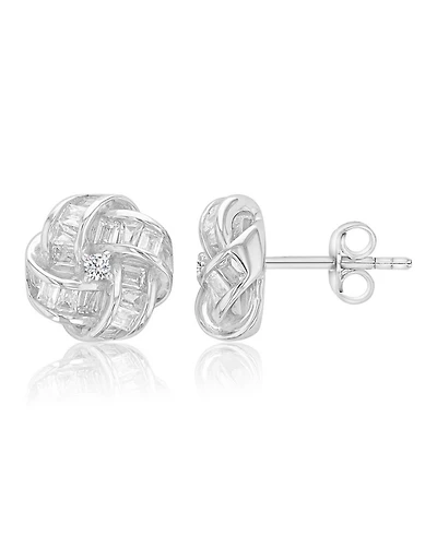 Macy's Crystal Love Knot Earrings