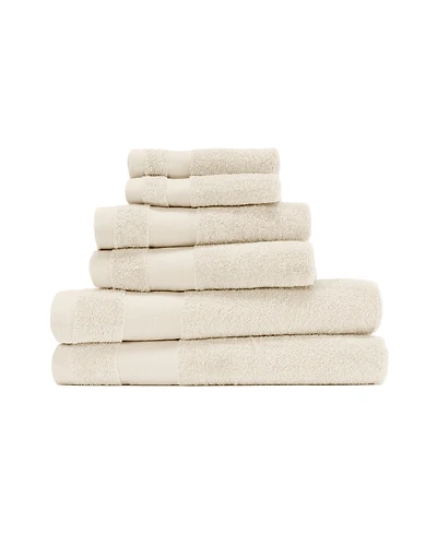 ienjoy Home 6-Pc. Cotton Bath Towel Set, 54" x 30"