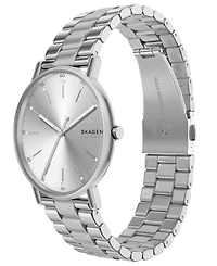 Skagen Men's Signatur Quartz Three-Hand Silver Stainless Steel Watch 40mm