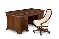 Nelman Executive Desk and Desk Chair