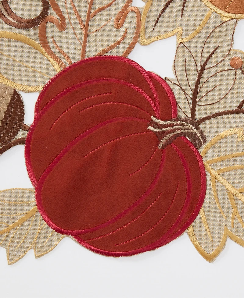 Elrene Pumpkin Picking Rectangular Placemat, 13" x 19"