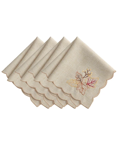 Elrene Pumpkin Picking 4-Piece Napkin Set