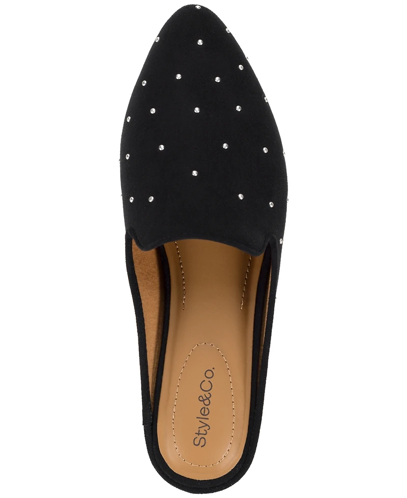 Style & Co, Women's Nellyy Almond Toe Mule Flats, Macy's Exclusive