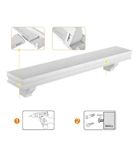 Danya B. 24" Floating Wall Decor Display Ledge Shelves - Set of 2