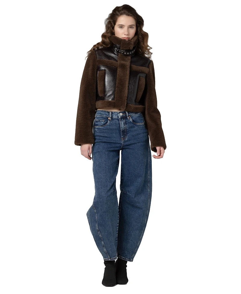 Blank Nyc Women's Funnel Collar Zip Jacket