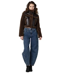 Blank Nyc Women's Funnel Collar Zip Jacket