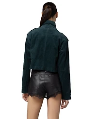 Blank Nyc Women's Mock Neck Corduroy Jacket