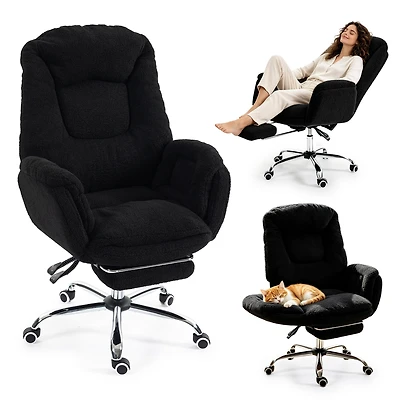 gaomon Office Chair, Flip Armrests for Pets and Cross Legged Sitting,Executive Ergonomic Computer Gaming Chair with Foot Rest