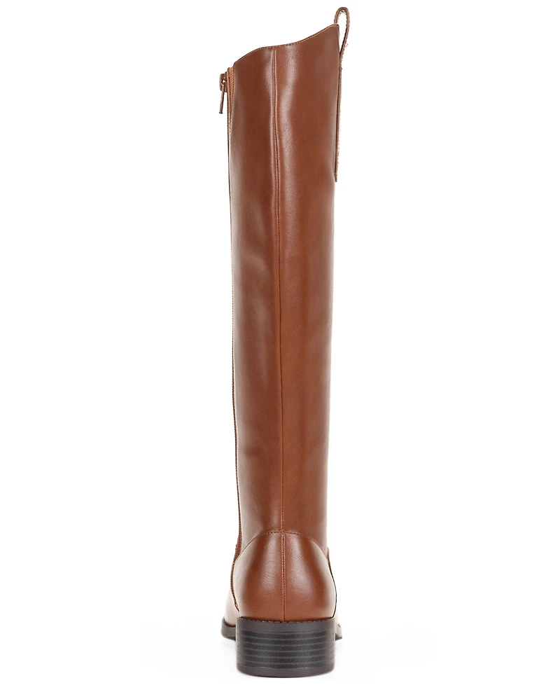 Style & Co Women's Valoraa Round Toe Full-Zip Riding Boots
