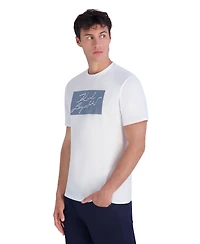 Karl Lagerfeld Paris Men's Embroidered Signature T-Shirt
