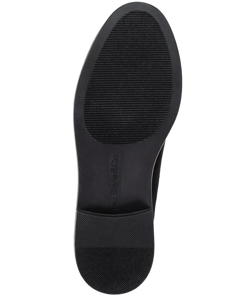Style & Co Women's Ammber Round Toe Block Heel Loafers, Macy's Exclusive