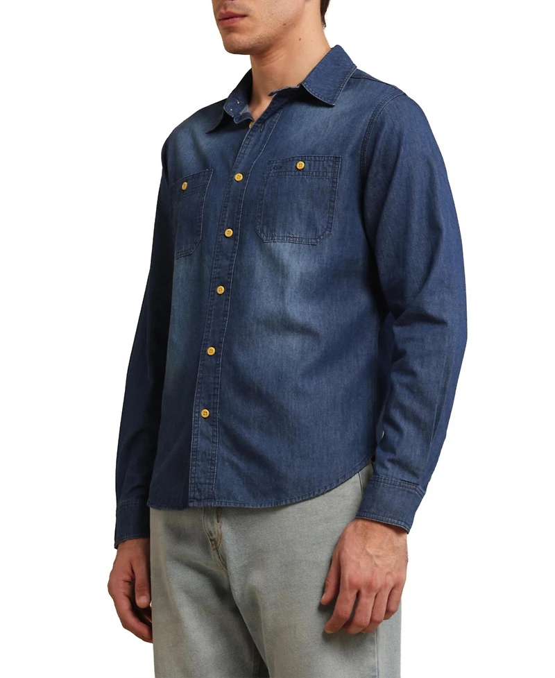 Members Only Men's Denim Shirt