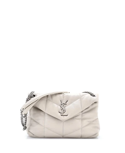 Pre-Owned Saint Laurent Small Loulou Puffer Shoulder Bag Quilted Leather