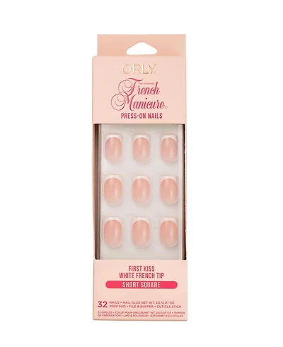 Orly First Kiss French Manicure Short Square Press-On Nails Set