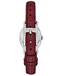 Michael Michael Kors Women's Maude Three-Hand Oxblood Leather Watch 21mm