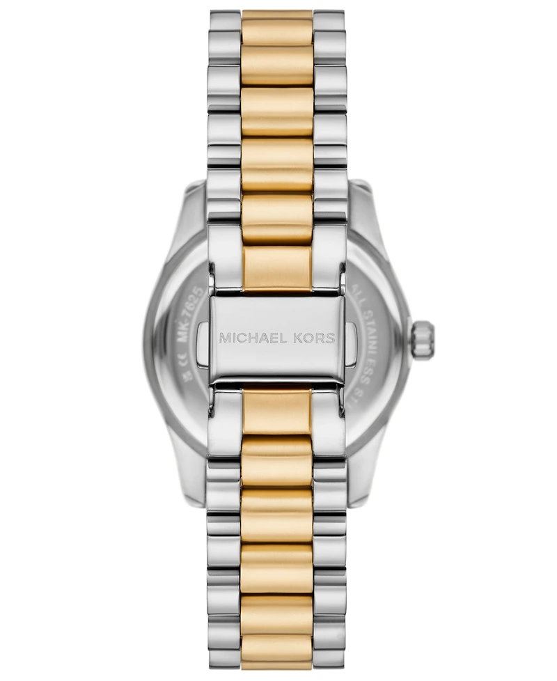 Michael Michael Kors Women's Lexington Three-Hand Two-Tone Stainless Steel Watch 33mm