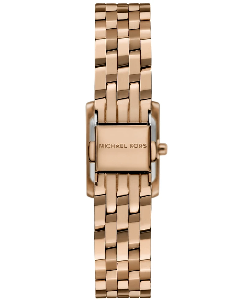 Michael Michael Kors Women's Georgie Two-Hand Beige Gold-Tone Stainless Steel Watch 19mm