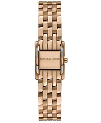 Michael Michael Kors Women's Georgie Two-Hand Beige Gold-Tone Stainless Steel Watch 19mm