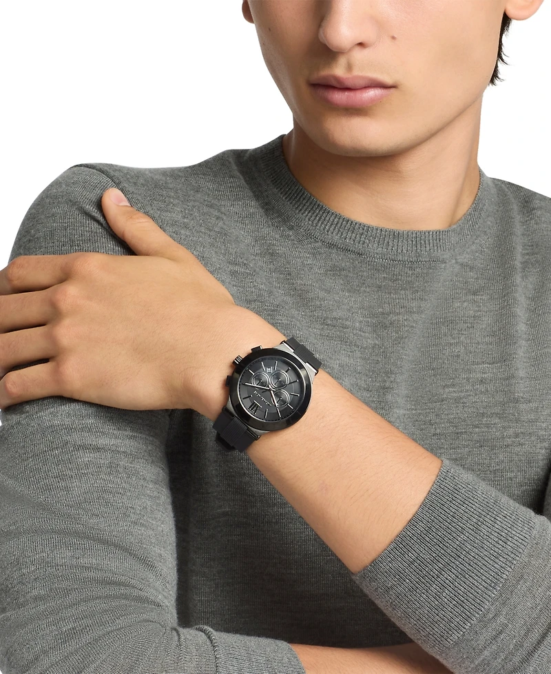 Michael Michael Kors Men's Billie Chronograph Black Silicone Watch 46mm
