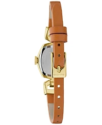 Bulova Women's Goddess of Time Jackie Brown Leather Strap Watch 18mm