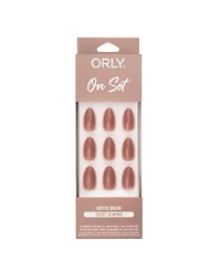 Orly Coffee Break On Set Short Almond Press-On Nail Set