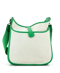 Pre-Owned Hermes Gm Evelyne Bag Gen Iii Toile and Leather