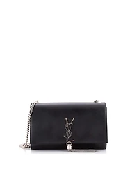 Pre-Owned Saint Laurent Medium Classic Monogram Tassel Crossbody Bag Leather