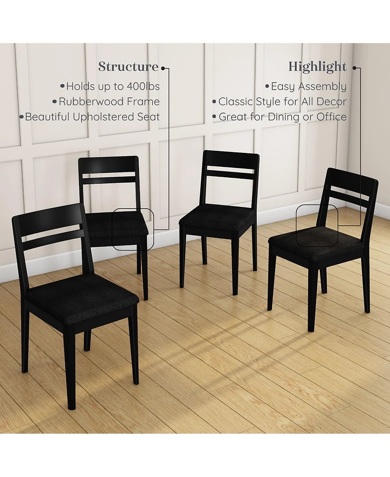 Grain & Grove Crew 4 piece Upholstered Dining Chair