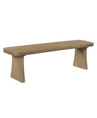 Streamdale Furniture 62.9'' Solid Wood Indoor Dining Bench, Seats 3