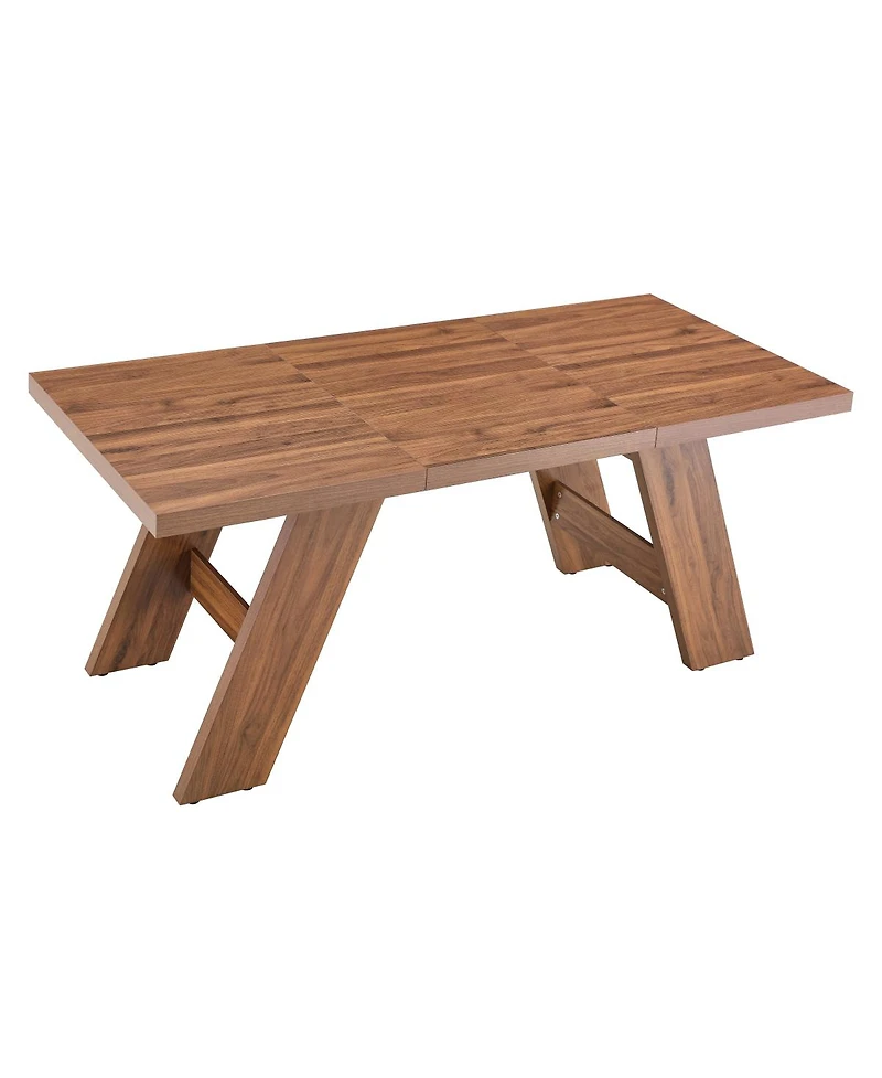 Streamdale Furniture 71'' Wood Grain Rectangular Dining Table for 6-8 People