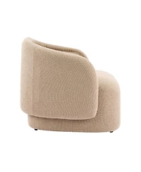 Streamdale Furniture Amanda Accent Chair Curved Boucle
