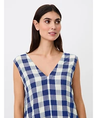 Masai Copenhagen Women's Maordella V-Neck Checked Midi Dress