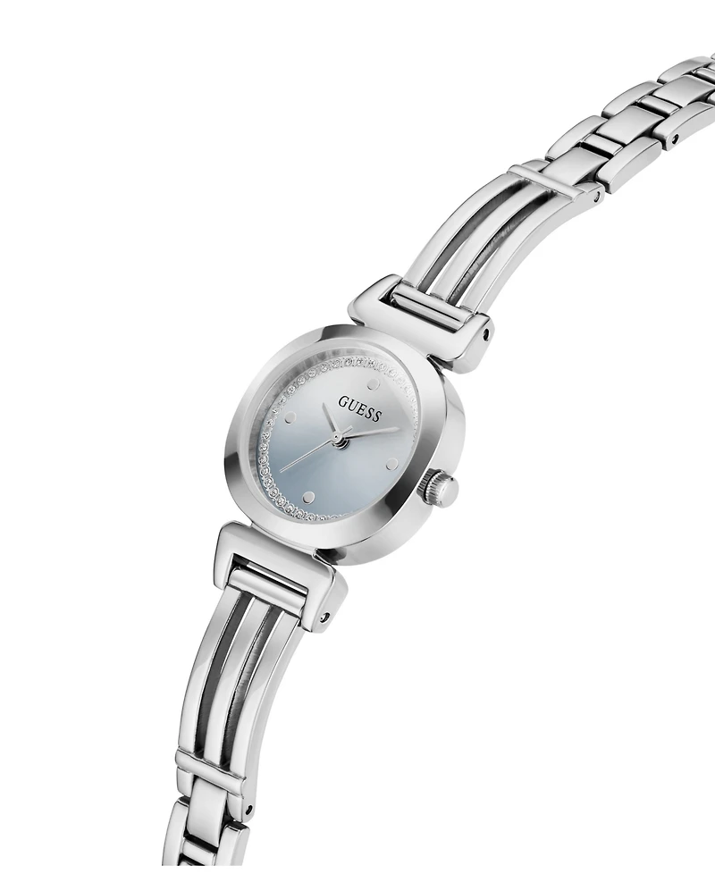 Guess Women's Quartz Silver-Tone Stainless Steel Watch 24mm