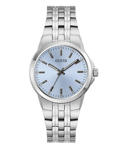 Guess Men's Quartz Silver-Tone Stainless Steel Watch 39mm