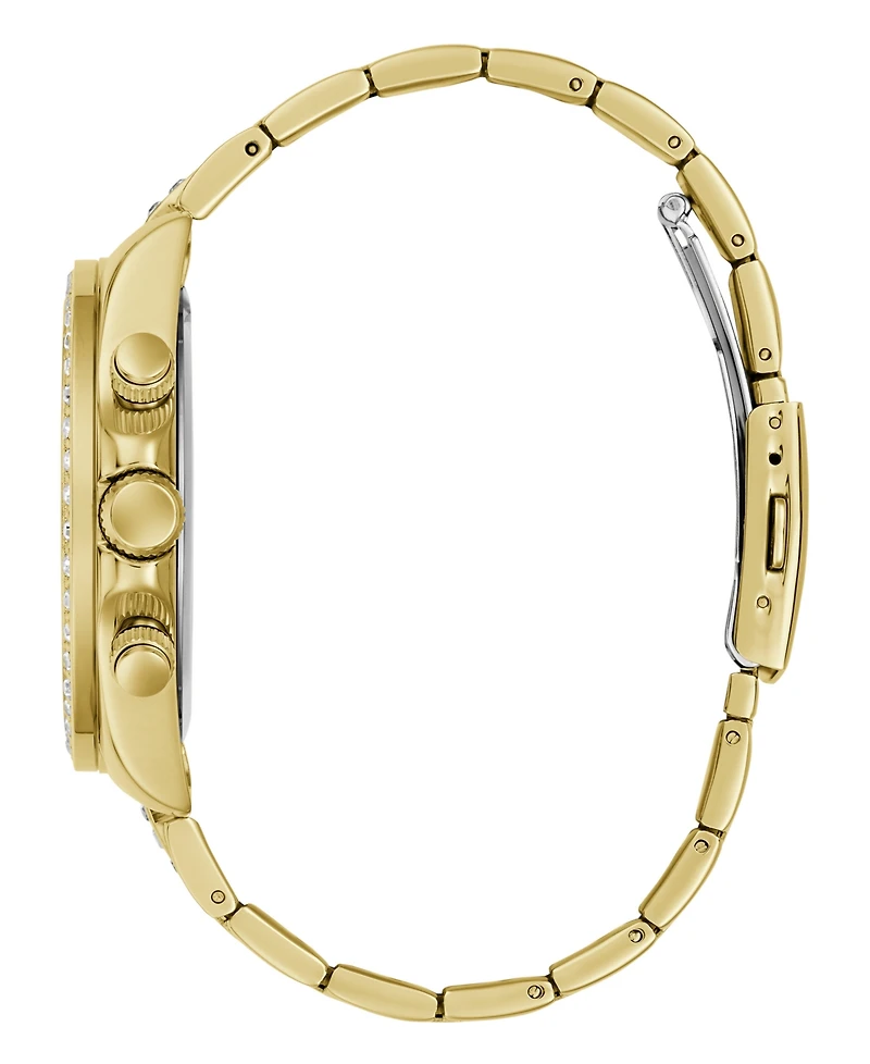Guess Men's Quartz Gold-Tone Stainless Steel Watch 44mm