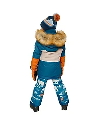 Deux par Little and Big Boy(6-14) Two Piece Play Snowsuit Bear Print Pants