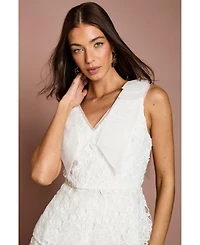 Coast Women's Lace Bow V-Neck Top