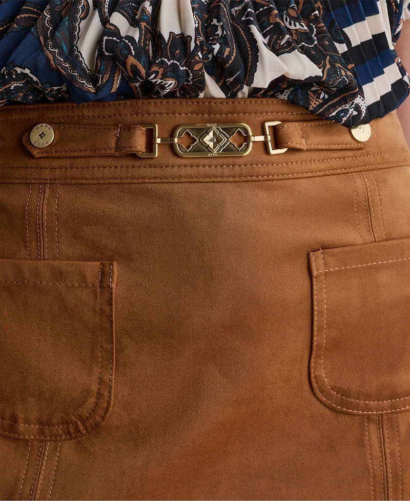 Bcbg Women's A-Line Patch-Pocket Mini Skirt