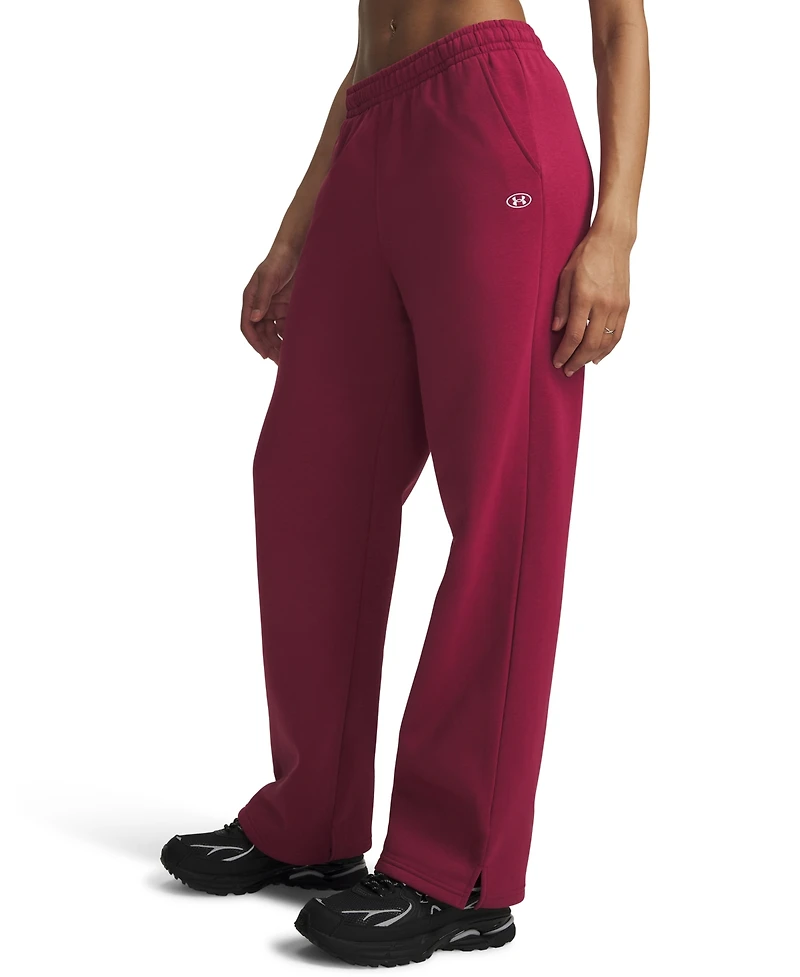 Under Armour Women's Rival Fleece Straight-Leg Training Pants