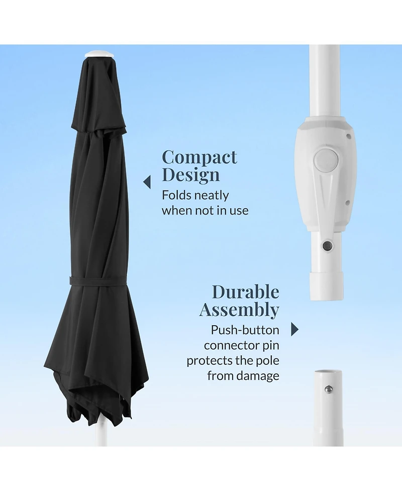 Best Choice Products Patio Umbrella Pole, Outdoor Market Steel Pole