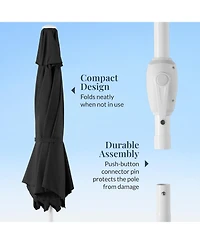 Best Choice Products Patio Umbrella Pole, Outdoor Market Steel Pole